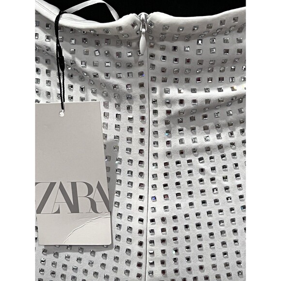 Zara White Halter Midi Dress - Picture 10 of 16